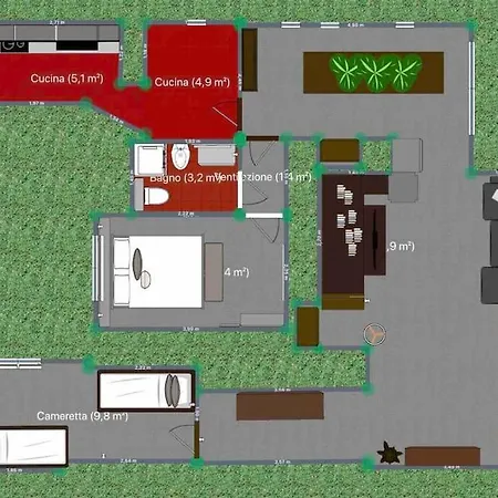 Hébergement de vacances Spaziosa Taverna Accanto Alle Piste Da Sci